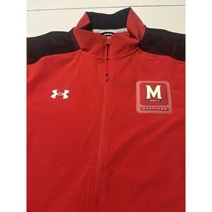 Under Armour  1/4 Zip Red Small  Golf Loose - University of Maryland - NWT Terps